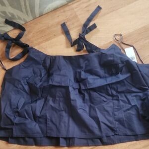 Women's Navy Blue Sleeveless Top